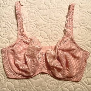 Fit Fully Yours Bra 34G Pink Serena Lace Full Coverage Underwire Side  Support